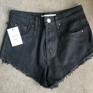 Black Denim shorts (BRAND NEW)